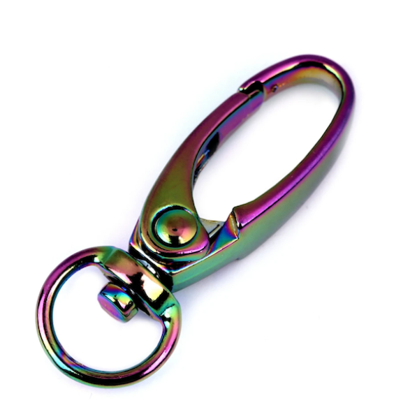 Taschenkarabiner für Kordel Regenbogen - 9 mm